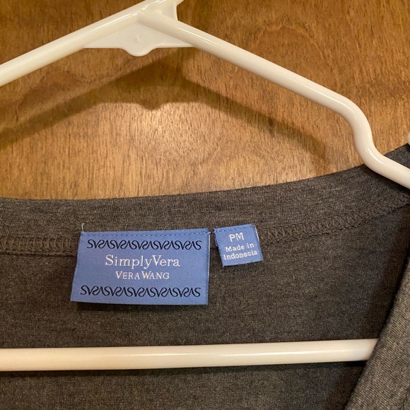 Vera Wang Women’s Charcoal Crop Cardigan (PM) - Picture 5 of 6